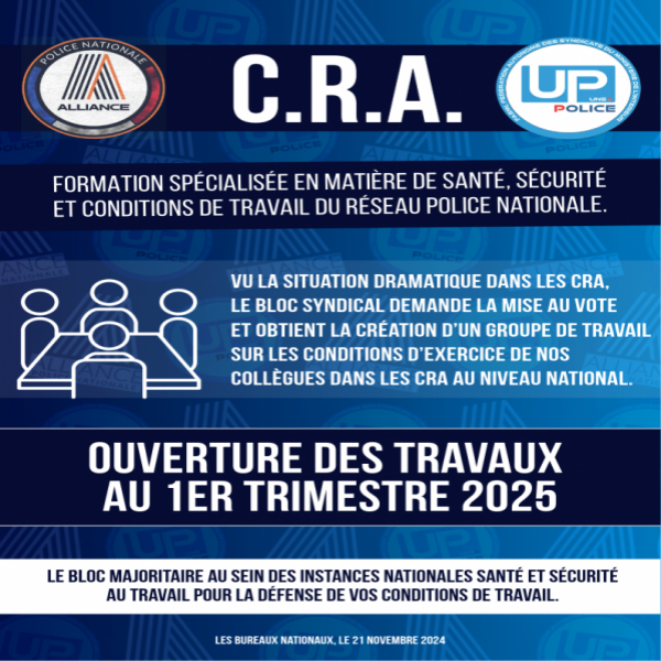 CRA : le bloc syndical obtient un groupe de travail